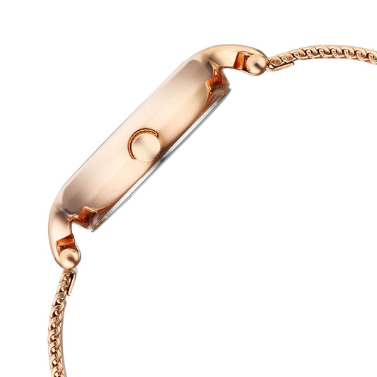 Đồng hồ Nữ TITAN RAGA dây thép không gỉ mặt màu hồng - 95268WM01