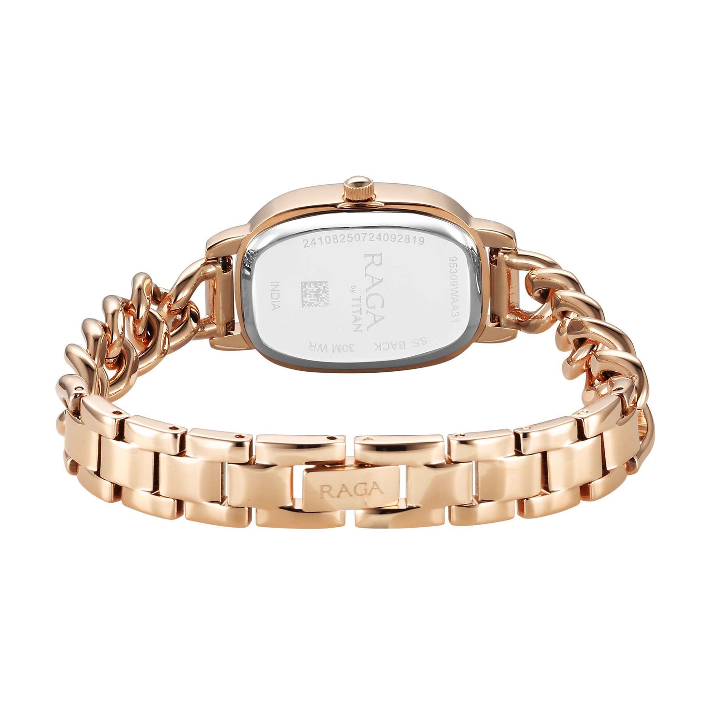 Titan Raga Showstopper 2.0 Strap Material Stainless Steel Dial Colour Rose Gold 95309WM01
