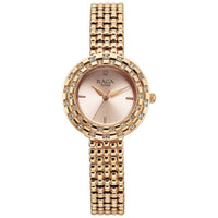 Titan Raga Showstopper Quartz Analog Rose Gold Dial Metal Strap Watch For Women 95350WM01