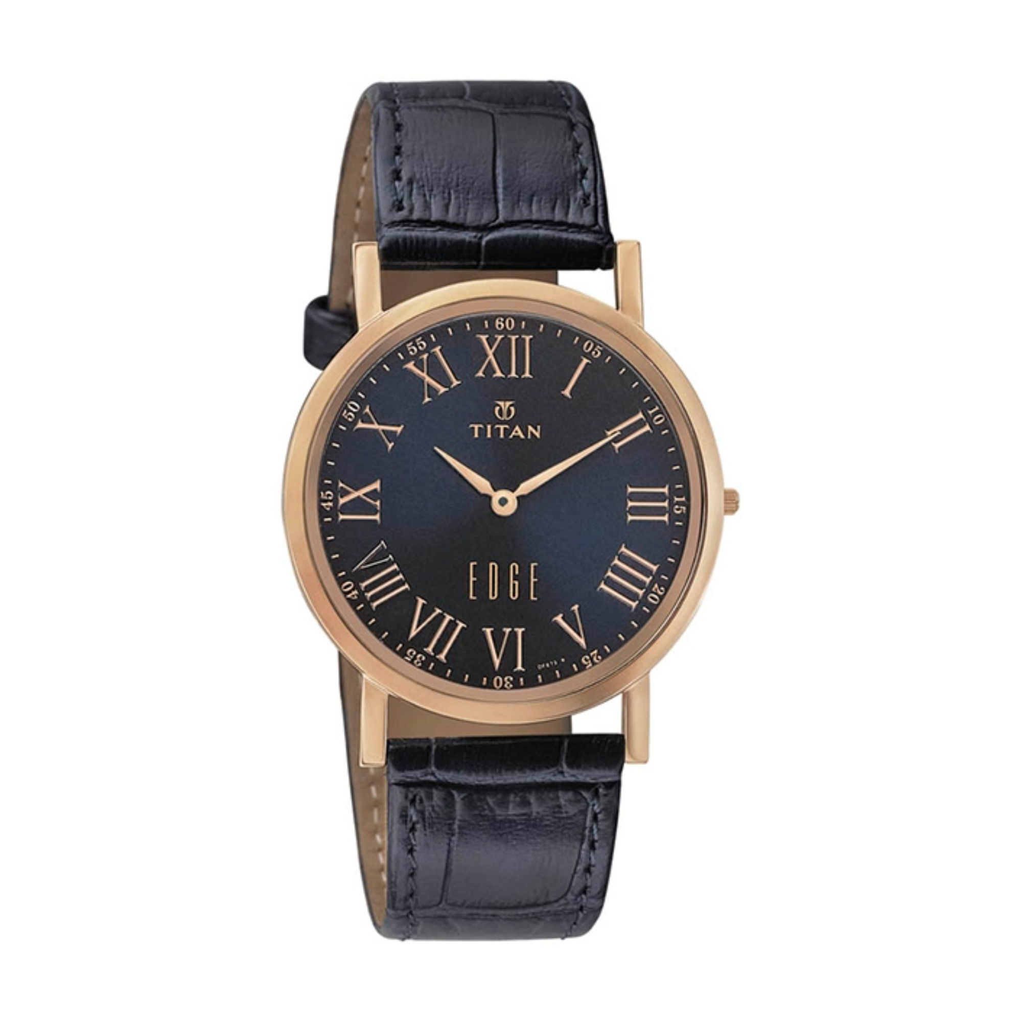 Đồng hồ Nam TITAN dây da Edge màu Nâu 44 mm - 1595WL02